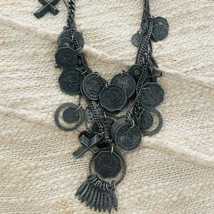 All Saints Hip & Edgy Necklace With Charms